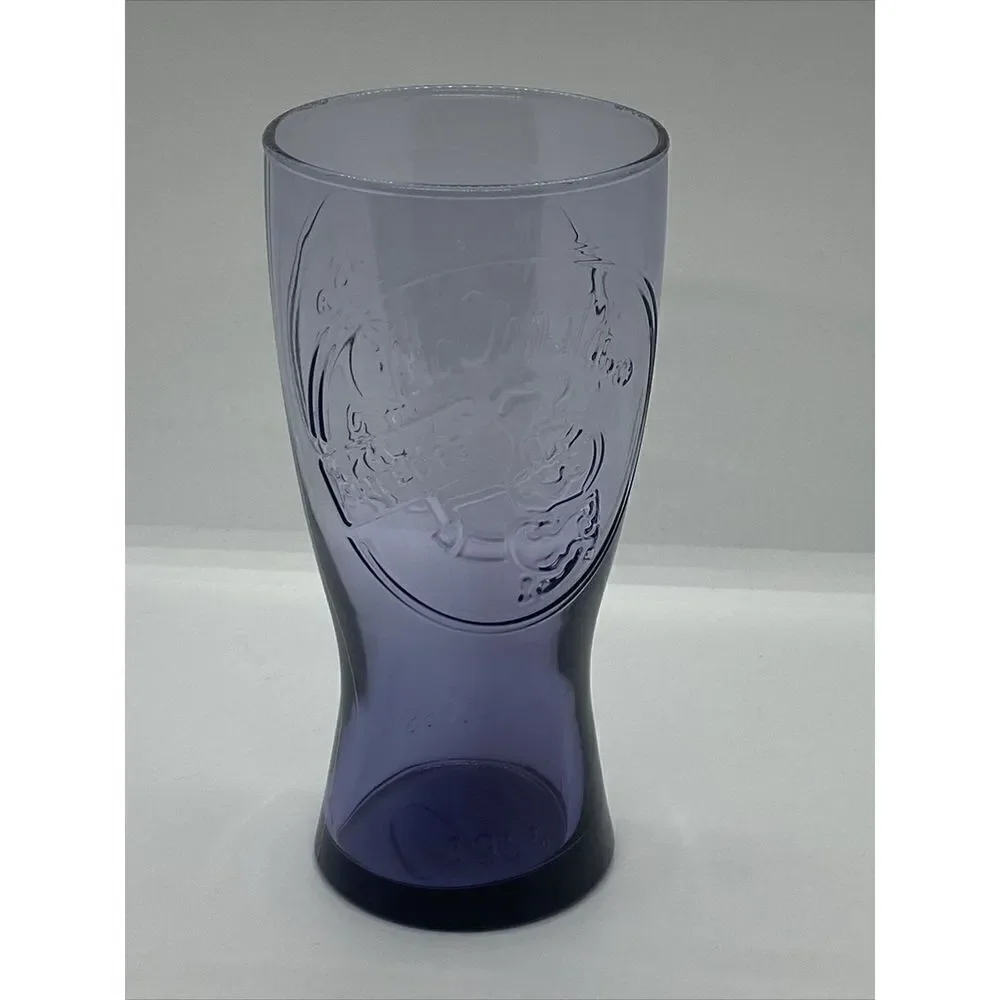 MCDONALD'S 1955 RETRO PURPLE SPEEDEE DRINKING LOGO GLASS  Vintage